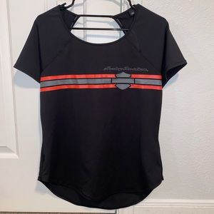 H-D Women’s Open Back Performance Tee